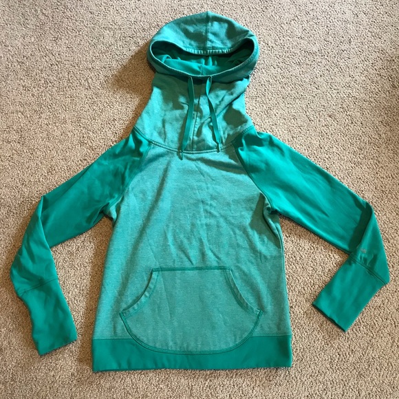 Champion Duo Dry Green Two Tone Hoodie, EUC, M - Picture 3 of 14